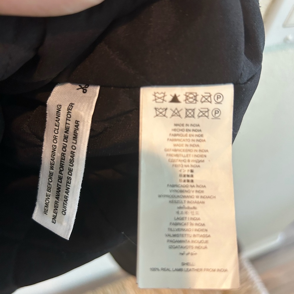 Michael Kors Black Leather Moto Jacket - Picture 6 of 9